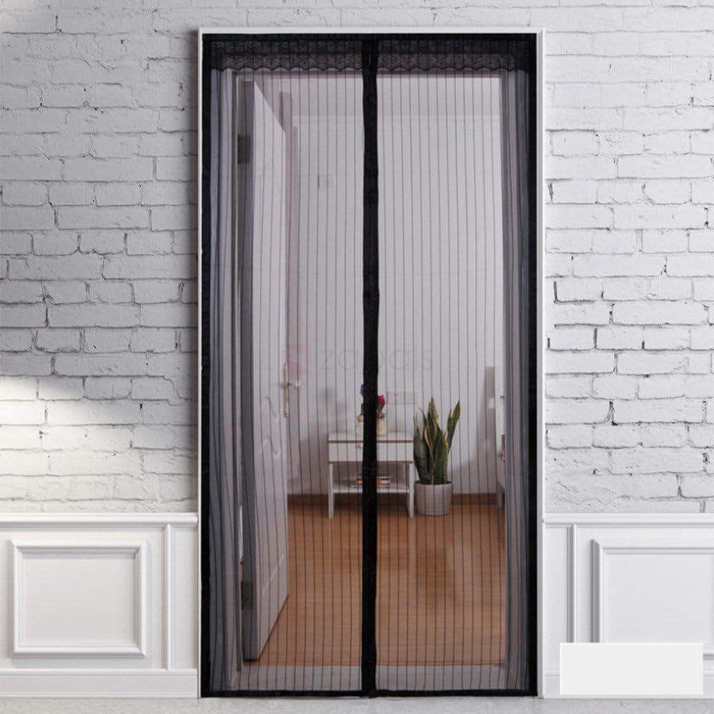 Magnetic Screen Door with Heavy Duty Mesh Door Curtain and Fasten Pushpins FITS Door Size up to 39 x 83 Inch, Fresh Air in - Image 3