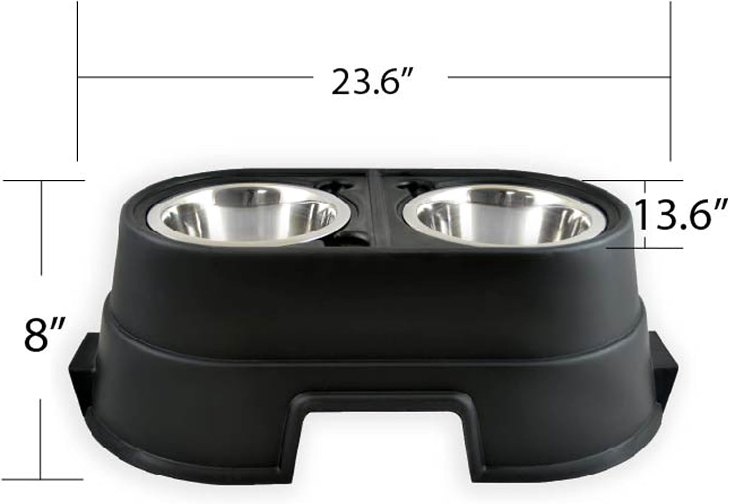 Pet Supplies : OurPets Comfort Diner Elevated Dog Food Dish (Raised Dog Bowls Available in 4 inches, 8 inches and 12 inches for Large Dogs, Medium Dogs and Small Dogs), 8-inch : Raised Pet Bowls : 