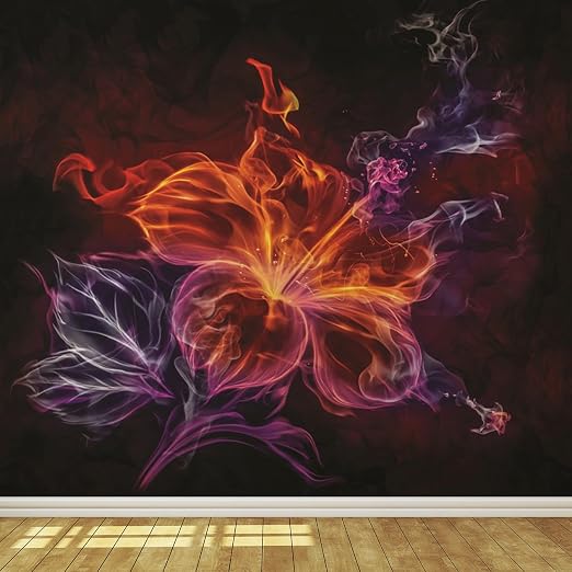 Abstract Smoke Flower Wallpaper Mural Amazon Com Transform your walls with our beautiful wallpaper & mural's. amazon com