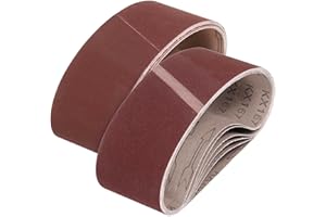 HARFINGTON 2-1/2 x 16 Inch Sanding Belts Set, 18 Pack 60/80/120/150/240/400 Grit Alumina Abrasive Belt Sander File Belt for W