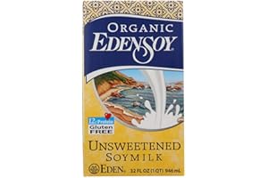 Eden Foods Organic Unsweetened Soymilk - Case of 12 - 32 FL oz.