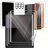 Milomdoi Screen Protector for Samsung Galaxy Z Fold 8 Ultra/Z Fold 7 | 3 Pack Inside TPU Film + 3 Pack Front 9H Tempered Glas