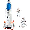 Wbzle Space Shuttle Rocket Ship - Lights Up, Blast Off Sounds, Astronaut & Space Adventure Toys, Kids Science Educational