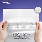 VMAGIC CARE Disposable Face Towels 120ct Cotton Wipes Ultra Soft 20x20cm EF view 5