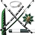 Wuton Demon Slayer Sword Sharp Real Metal Handmade Katana,41 inches 1060 high Carbon Steel,Battle Ready Samurai Swords Full Tang