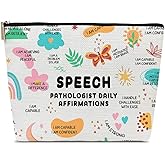 Ythuil Funny Speech Therapy Gifts Makeup Bag, Graduation Gifts for Speech Language Therapist, SLP Gift, Appreciation Gift for Speech Language Pathologist, Speech Language Therapist Gift Cosmetic Bag