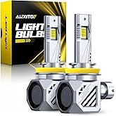 AUXITO H11 H8 H9 Bulbs, 48000LM 1000% Brighter 6500K Cool White with Fan | LED Fog Light 30 Years Lifespan, No Flicker