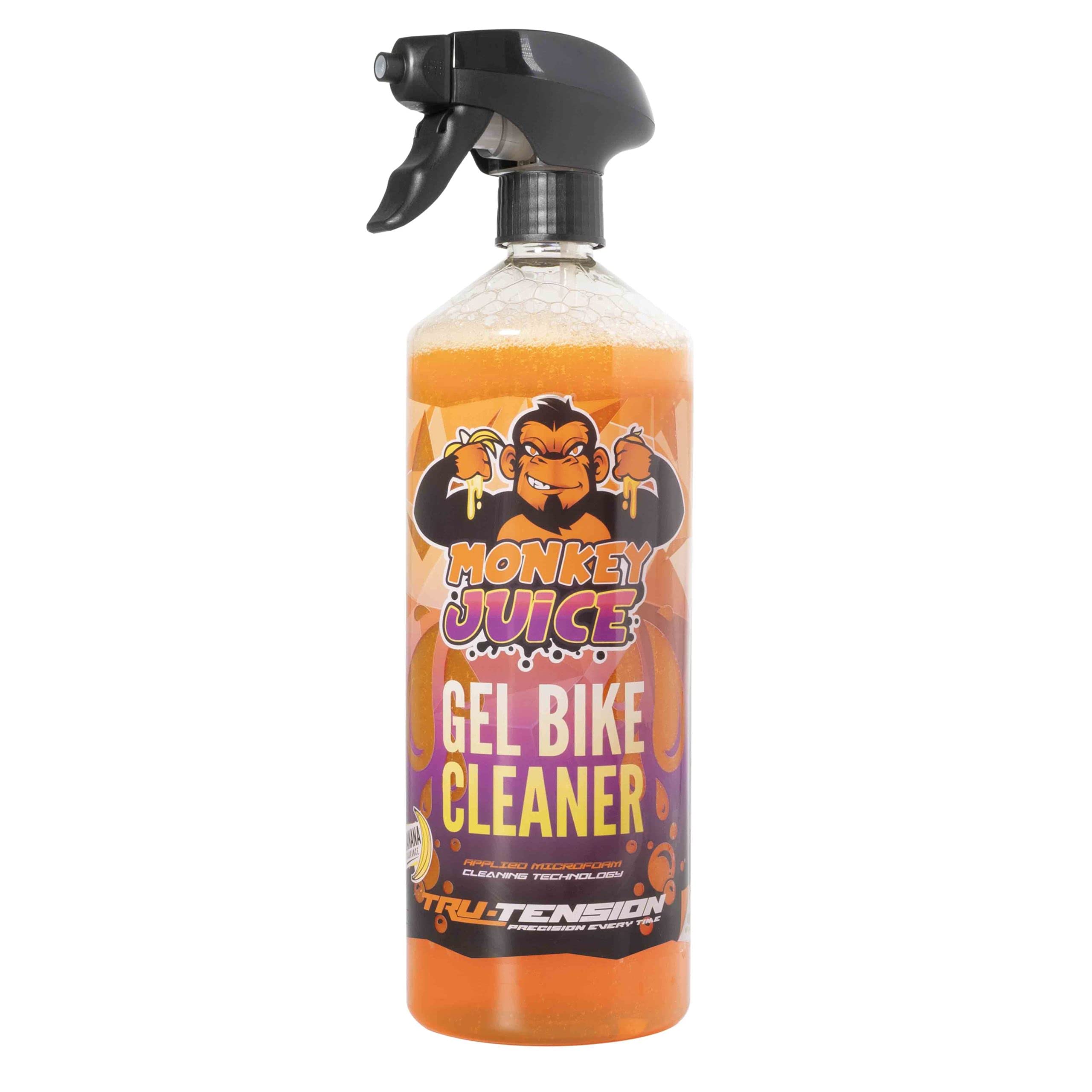 Tru Tension | Monkey Juice Gel Cycle Cleaner | Road, Mountain, Race & E-Bike Cleaner | Bicycle Tools & Accessories | 1L