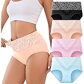 PPBYS Womens High Waisted Tummy Control Underwear C Section Underwear Soft Cotton Panties Full Coverage Briefs