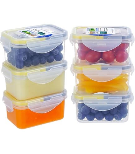 HEKOBAG 15PCS Small Food Containers With Lids, 8oz /250ml Reusable Plastic Deli Bowls Stackable - View #4