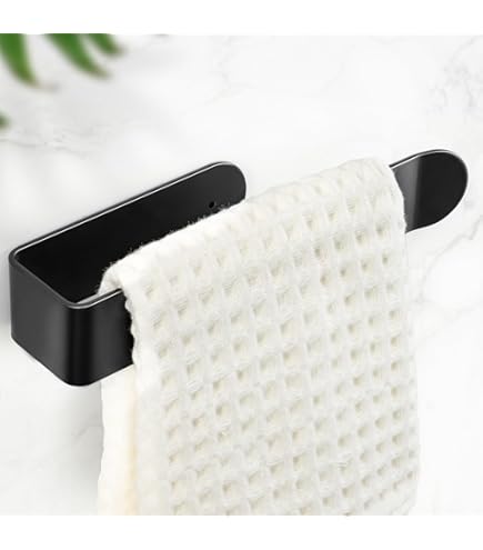 Besteffie Adhesive Towel Ring Wall Mount Hand Towel Ring Self