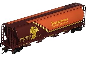 Bachmann Trains Saskatchewan Wheat Herald 4-Bay Cylindrical Grain Hopper