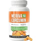 NERVE RENEW Meriva Curcumin with Black Pepper and Bioperine - Antioxidant Boost Nerve Support Supplement - 30 Capsules