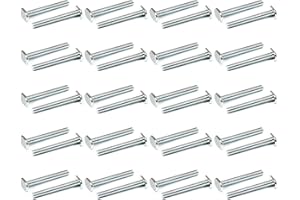 POWERTEC 5/16"-18 T Track Bolts - 40 Pack, 2-1/2 Inch Long T Slot Bolts for Universal T-Track, Accessories for Woodworking Jigs and Fixtures