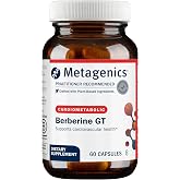 Metagenics Berberine GT, 500 mg Berberine HCl, 60 Count | 500 mg Berberine HCl, Supports Heart Health and Carbohydrate Metabolism, Non-GMO, Gluten-Free Capsules