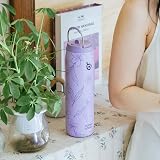 BOTTLE BOTTLE 32 oz Insulated Stainless Steel Bottle with Straw Purple Bloom view 7