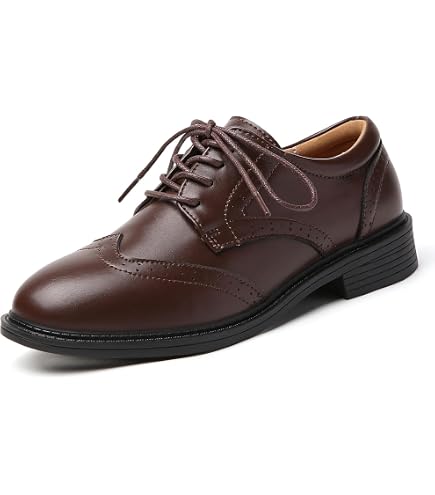 Bruno Marc Women's Formal Wingtip Brogue Oxfords,Black,5 | Business Formal Wingtip Brogue Oxfords, PU Upper, 5mm Latex Insole, EVA Sole, for Work Meetings, Commutes, Daily Wear