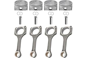 DanVard Connecting Rod & Piston Pin Kit Compatible with Hyundai Sonata & Kia Forte Optima Sportage 2011-2019 2.4L Engine, 23510-2G540 23040-2G500 23410-2G500 23410-2G511 Replacement part