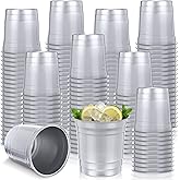 Acellegic 100 Pcs Aluminum Cups Bulk 9 oz Metal Recyclable Aluminum Drinking Cups Disposable and Reusable Cold Drinks Coffee Beers Cup for Outdoor Events Family Gatherings and Festival Party