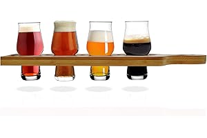MasterBrew 8607 Craft Beer Tasting Flight, Clear