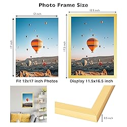 JCJMY 12x17 Picture Frame Gold for Wall