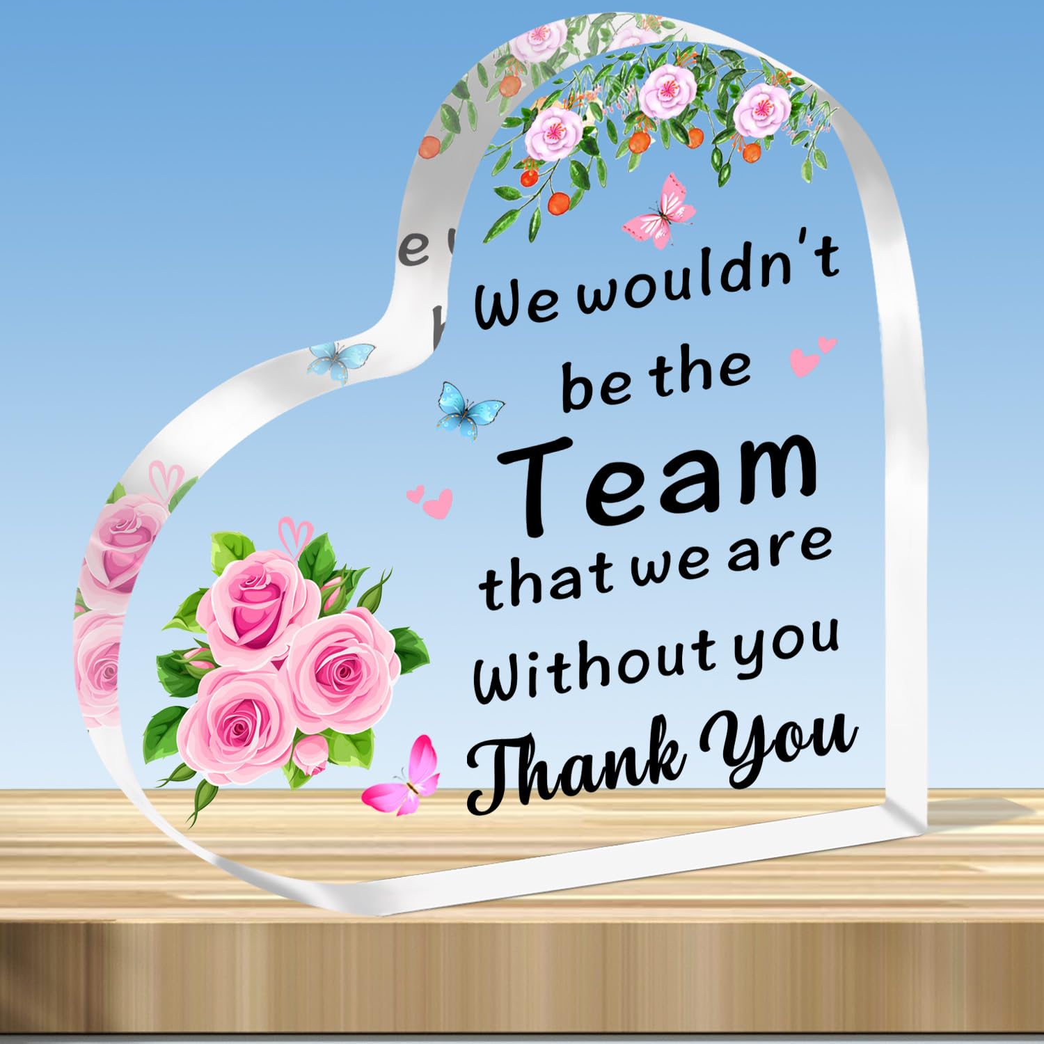 JMIMO Thank You Gifts for Boss, Colleagues, Coach, Team Leader, Manager, Mentor Appreciation Gift - Transparent Acrylic Wall Art for Living Room, Home Office