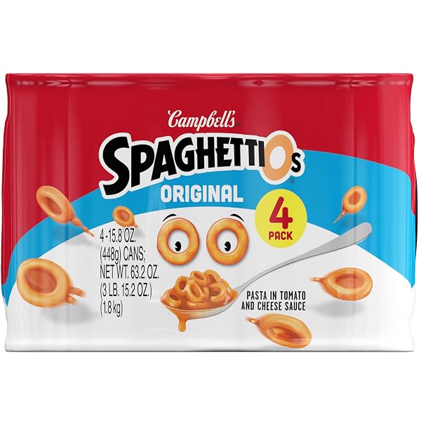 SPAGHETTIOS ORIGINAL CANNED PASTA, 15.8 OZ CAN (PACK OF 4)