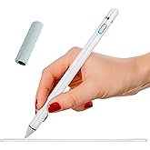 Stylus Pen Pencil 1st Generation Gen Replacement for Apple iPad Pro 1st iPad 1st 2nd 3rd 4th 5th iPad Mini 1 2 3 4 iPad Air 1st 2nd iOS Android Capacitive Tablet Touch Screen + Free Holder (White)