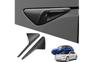 YHCDSEA for 2025 2024 Tesla Model 3/Y HW4.0 Side Camera Protection Cover Decoration Accessories fit for Tesla Model 3/Y with HW4.0 (HW4.0-Matt Carbon Fiber Pattern)
