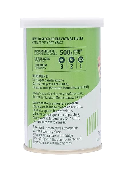 ANTIMO CAPUTO LIEVITO ACTIVE DRY YEAST 3.5 OUNCE CAN – MADE IN ITALY – PERFECT WITH 00 FLOUR
