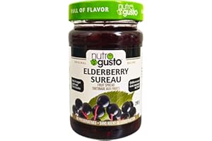 NutroGusto Jams – Fruit Preserve Spread – 290 g (Elderberry)