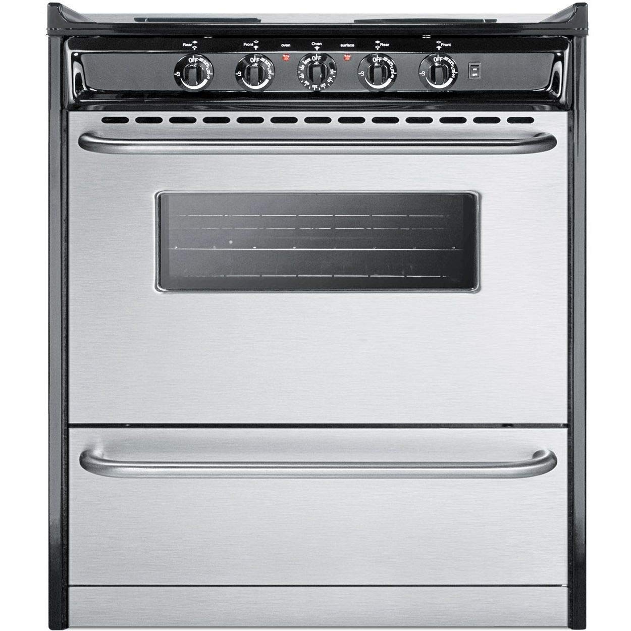 Summit 30” Electric Range, 220V Electric Coil Burners, 3.7 cu.ft. Oven, ADA Complaint, Stainless Steel- TEM210BRWY