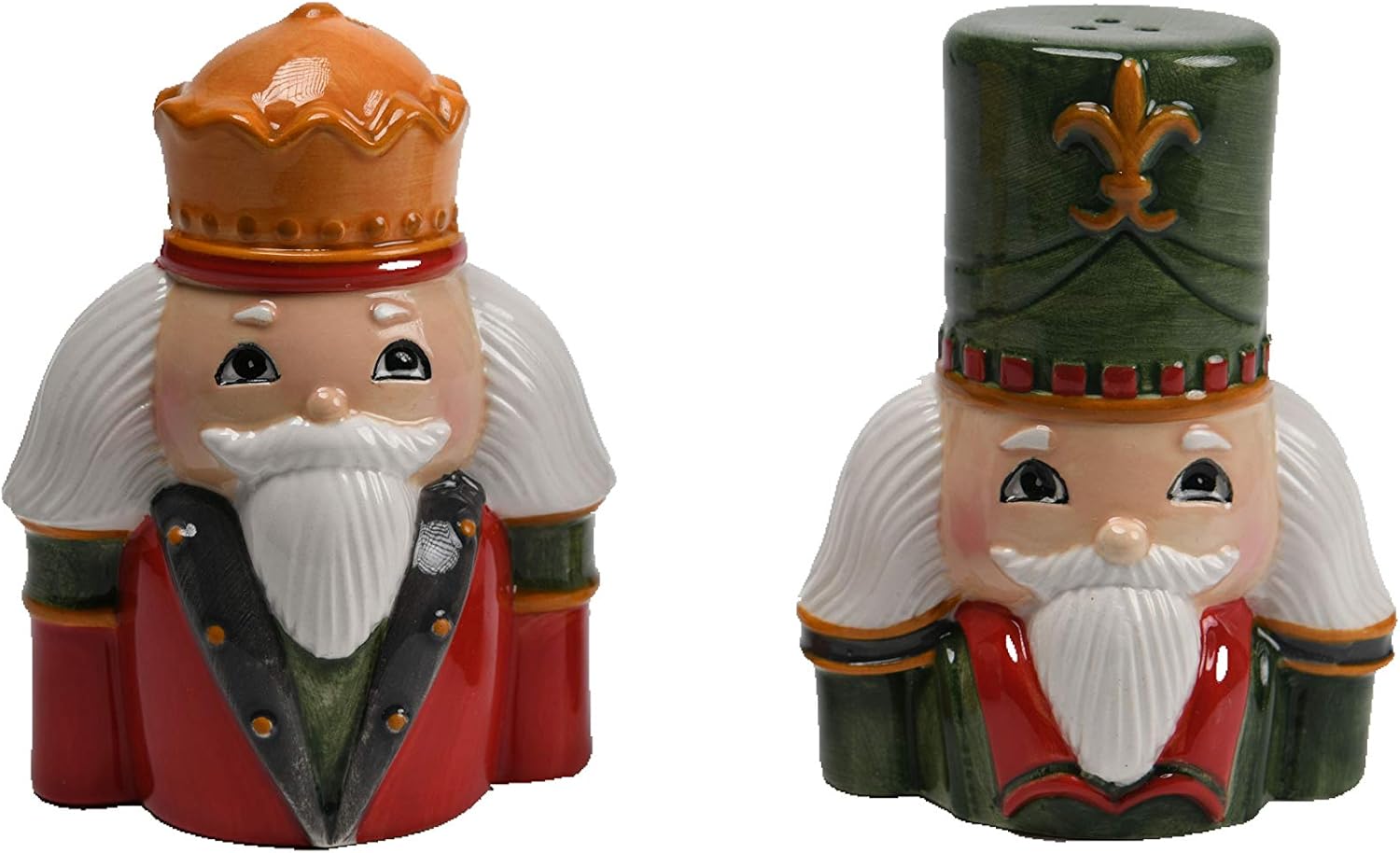 Nutcrackers - Comfy Hour Joyful Holiday Collection Nutcracker Salt & Pepper Set, Winter Christmas Decoration, Dolomite