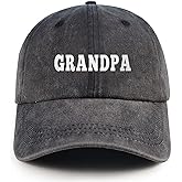 Grandpa Hat New Grandpa Gifts for Men Adjustable Vintage Washed Cotton Grandfather Baseball Cap Gift for Dad