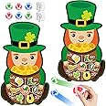 chiazllta 2 Pcs St. Patrick's Dart Board Games for Kids Large St. Patrick's Day Dartboard with Sticky Balls Indoor Outdoor Sport Fun Games St. Patrick's Party Toys for St. Patrick's Party Favor