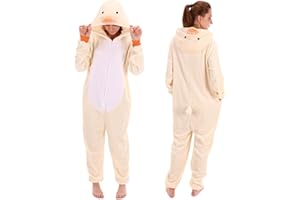 COSUSKET Snug Fit Unisex Adult Onesie Pajamas, Flannel Cosplay Animal One Piece Halloween Costume Sleepwear Homewear