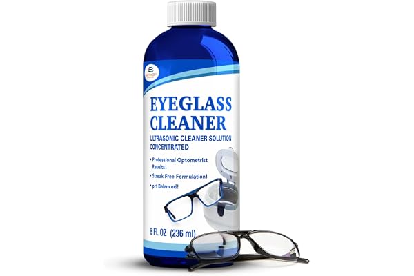 Ultrasonic Eyeglass Cleaner: Ultrasonic Cleaner Solution Concentrate Engineered Specifically as an Ultrasonic Glasses Cleaner