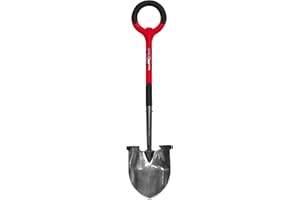 Radius Garden 20211 Pro Ergonomic Stainless Steel Shovel, Red
