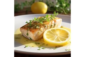 OCEANZEN: Chilean Sea Bass Fillets Wild Caught Premium, Sustainably Sourced Skinless Boneless, 8x8 oz Portions Frozen, for Grilling Baking(4 lbs)