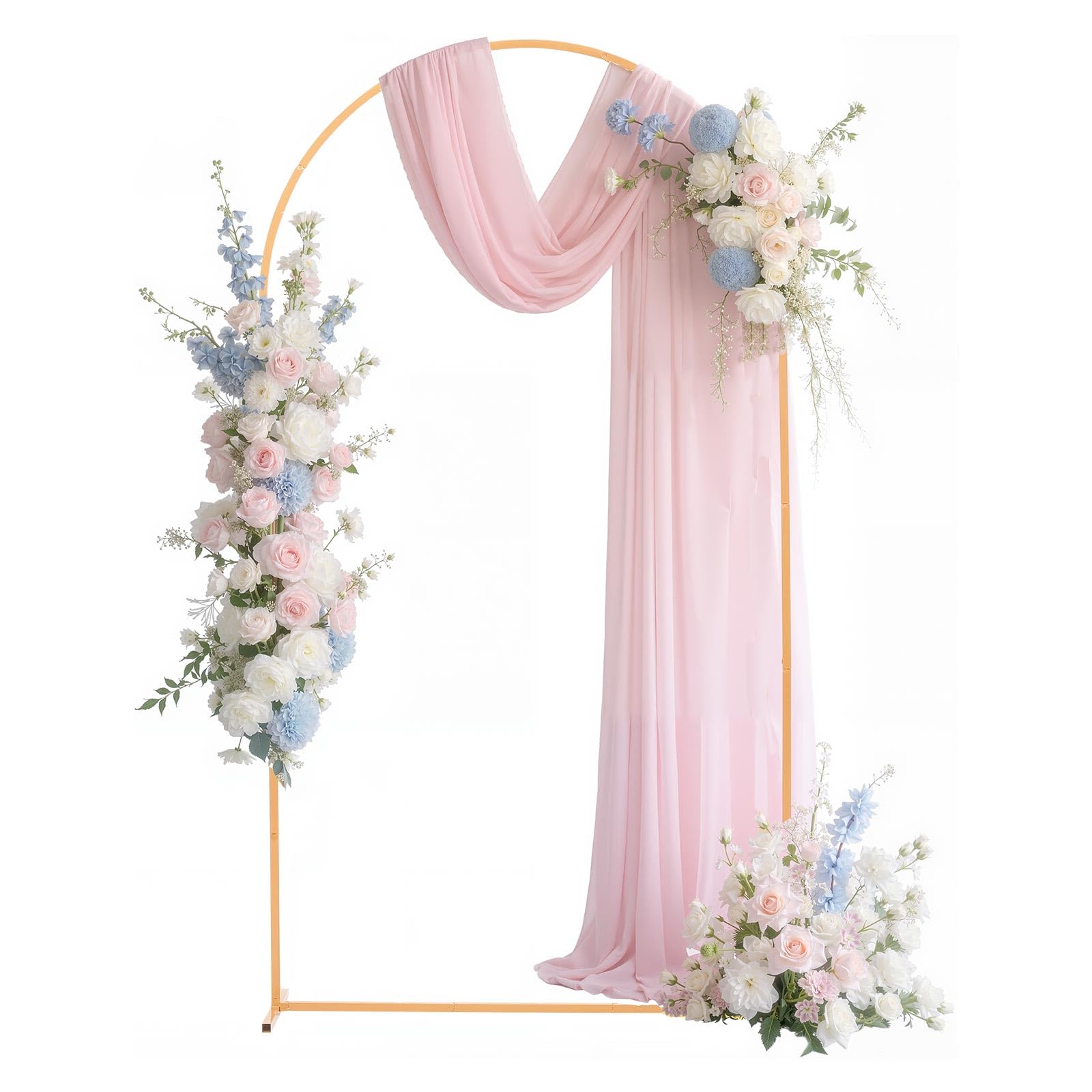 Photo 1 of VEVOR Arch Backdrop Stand, 7.2 x 4 ft, Stable Structure, Easy Assembly, 1 Set Gold Metal Arch Backdrop Stand for Wedding, Birthday Party, Graduation, Holiday Celebration, and Ceremony Decoration