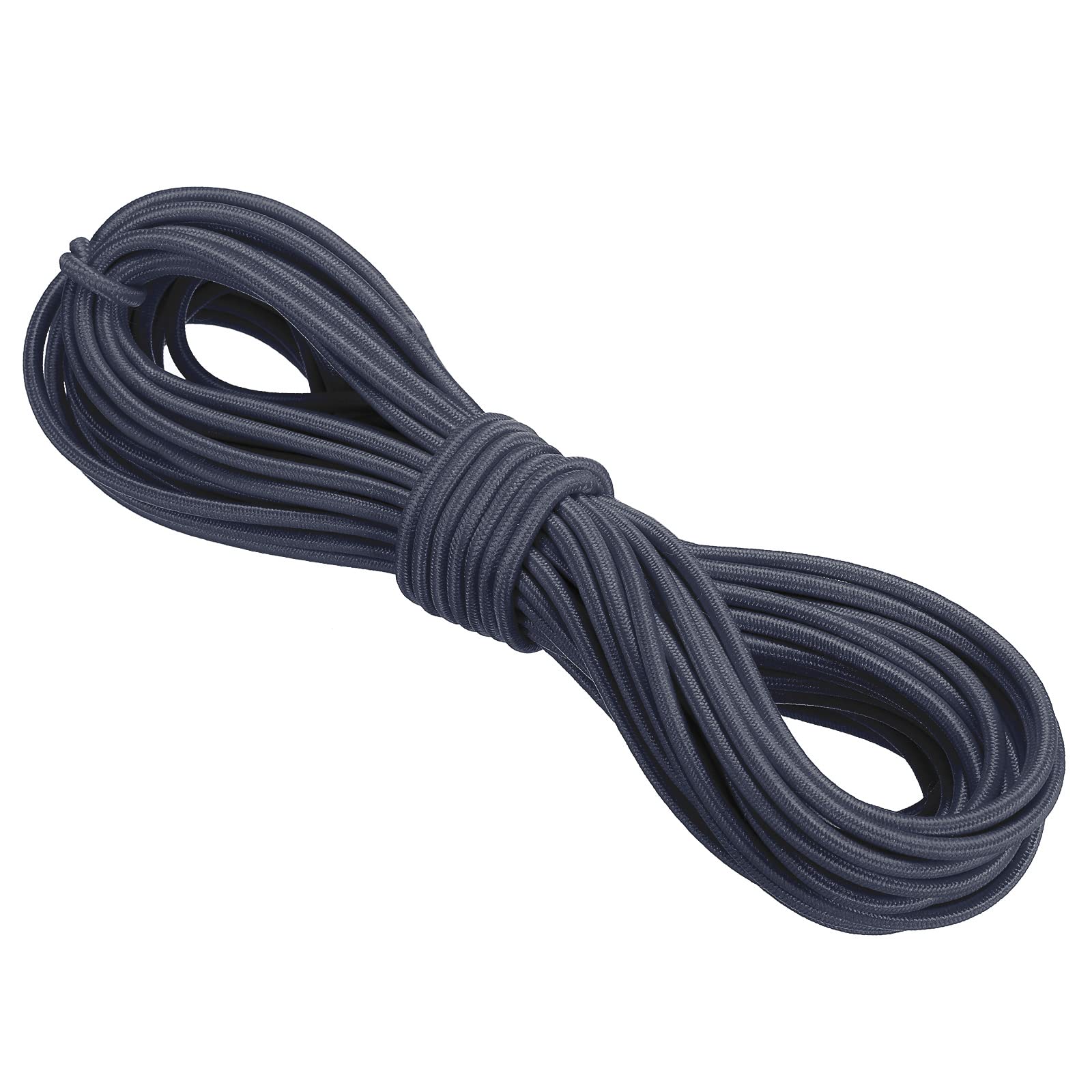 PATIKIL Bungee Cord Elastic Cord Heavy Stretch String Rope 3mm 11 Yards(10m) Dark Grey for Crafting DIY Sewing Hook Straps Camping Tie Down Strap — image 1