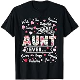 Best Aunt Ever T-Shirt Funny First Time Aunt Mothers Day T-Shirt