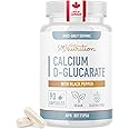 Calcium D Glucarate | CDG for Liver Detox & Cleanse, Metabolism, Hormone Balance, Menopause Support | Made in Canada, Gluten-