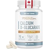 Calcium D Glucarate | CDG for Liver Detox & Cleanse, Metabolism, Hormone Balance, Menopause Support | Made in Canada, Gluten-