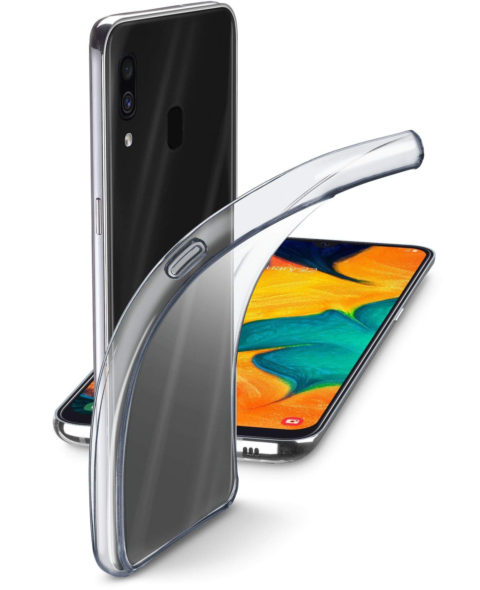 cellularline Fine Cover, Ultra Slim Case, For GALAXY A40, Transparent
