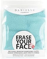 ERASE YOUR FACE Reusable Makeup Remover Cloth Aqua Blue Eco Friendly Water view 2
