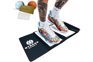 QYRCXX Foldable Basketball Sticky Mat with 60 Sheets - Tri-Fold Non-Slip Shoe Grip Enhancer for Indoor Courts, Splash-Resistant & Scratch-Resistant Traction Pad for Basketball Volleyball Training