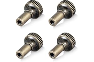 GooChan Lamp Switch Knob,Turn On/Off Brass Light Switch Knob Replacement,Standard Size Twist Switch Knobs,Antique Brass Color (Antique Brass)