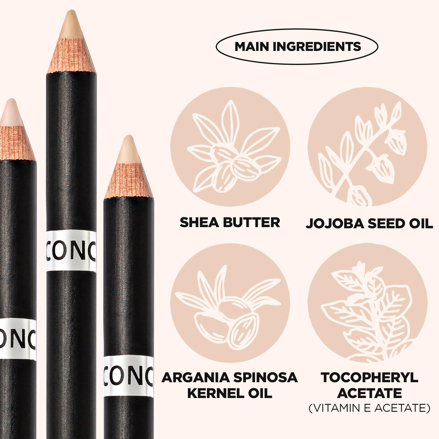 THESAEM Cover Perfection Concealer Pencil – Non Comedogenic spot Eraser - Conceal Blemish,Aging Spot,Acne&Freckle – Multi-Use Under Eye Concealer for Dark Circle,2g (1.5 Natural Beige)