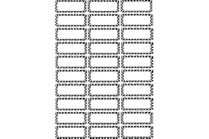 Ashley Productions Black Dots Magnetic Small Nameplates